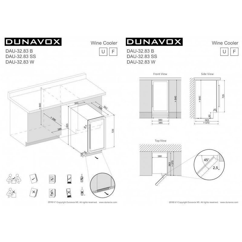 Фото Шкаф винный Dunavox DAU-32.83B 5