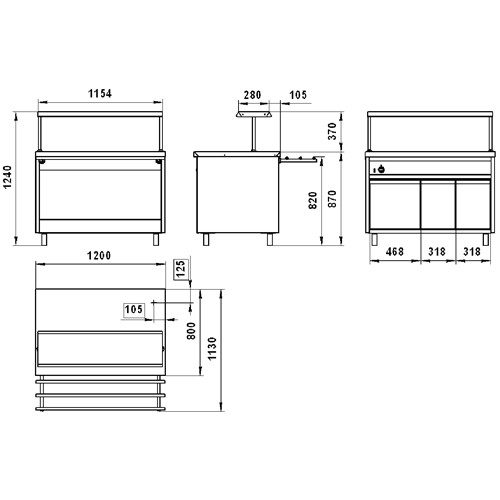 Фото Прилавок горячих напитков Тулаторгтехника ПГ-1(2) 1
