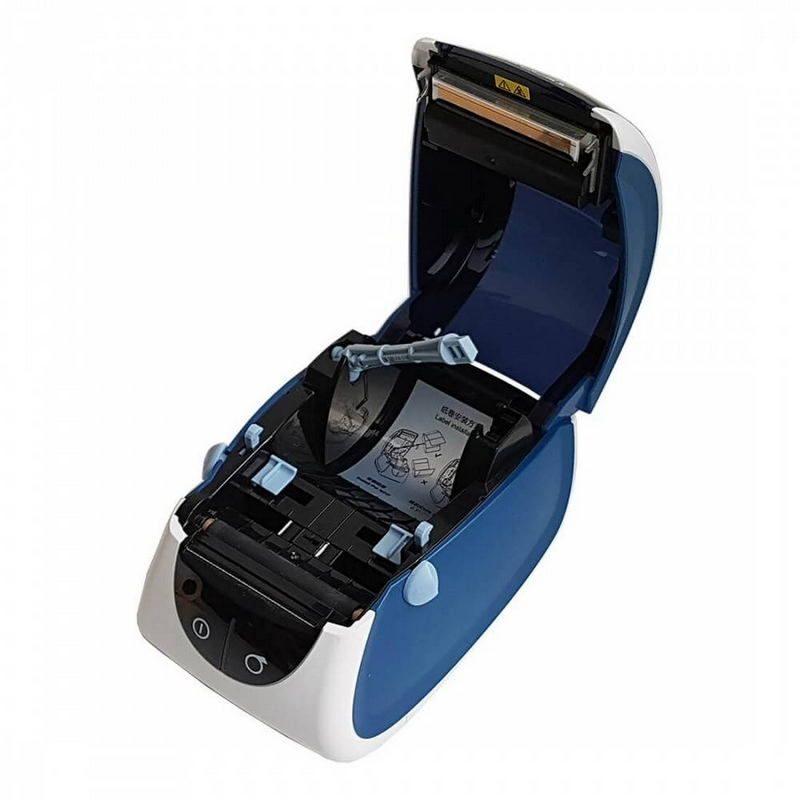 Фото Термопринтер этикеток MERTECH LP58 EVA (RS232, USB) white & blue 3
