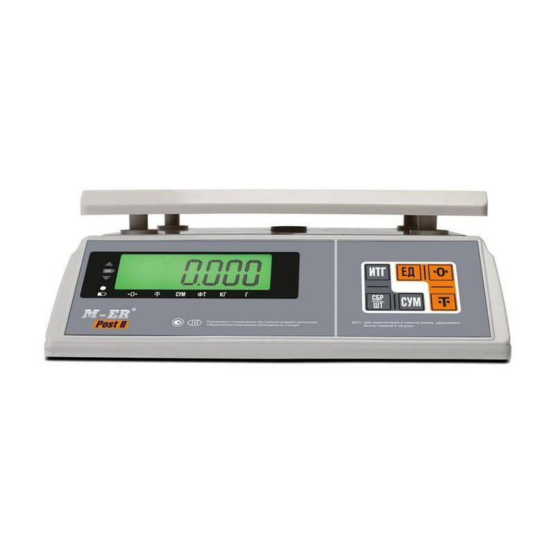 Фото Весы фасовочные MERTECH M-ER 326 AFU-6.01 "Post II" LCD RS-232 (по 5 в коробке) 1