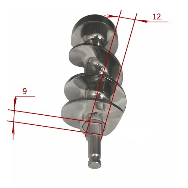 Фото Шнек для мясорубок Crazy Pan CP-MM12C, CP-MM12S нерж.сталь — арт. CP-SPMM12SWM 5