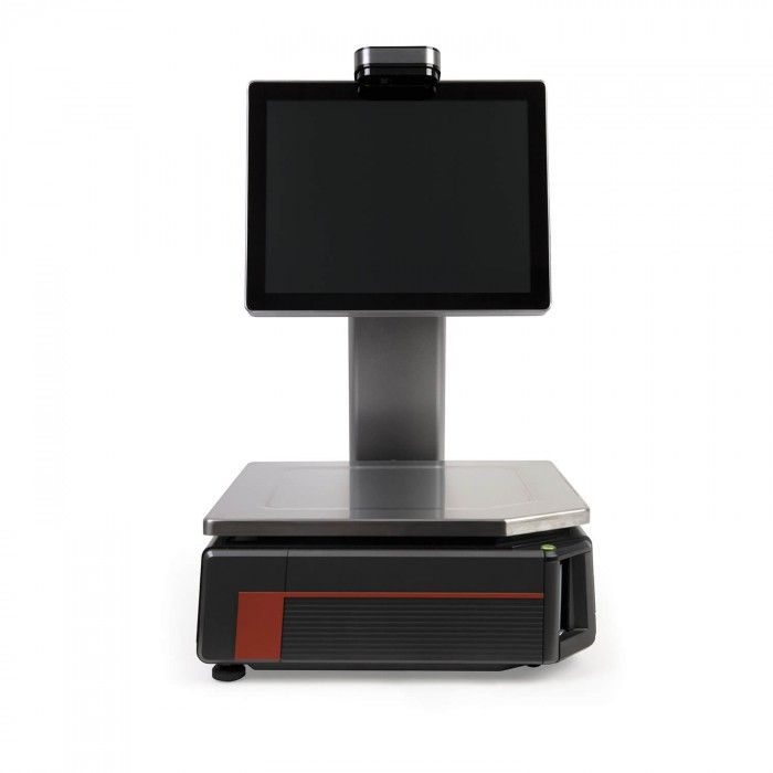 Фото Весы торговые с печатью этикеток MERTECH M-ER 727PM-15,2 (VISION-AI, 15", USB, Ethernet, Wi-Fi) 1