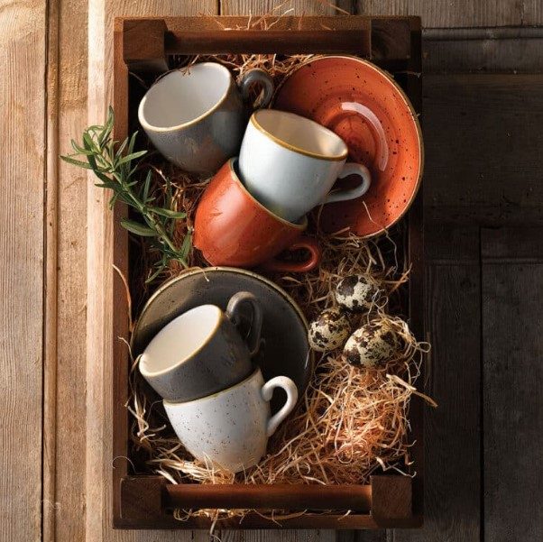 Фото Блюдце CHURCHILL Stonecast Spiced Orange D 118 мм — арт. SSOSESS 1 1