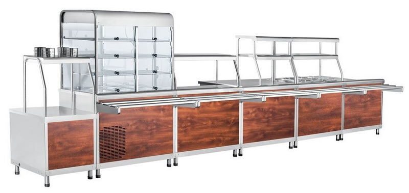 Фото Прилавок-витрина холодильный Abat ПВВ(Н)-70КМ-С-01-НШ кашир 1
