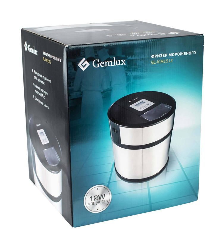 Фото Фризер для твердого мороженого Gemlux GL-ICM1512 3