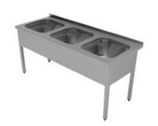 Ванна моечная Gastrolux ВМ3-187/55/R