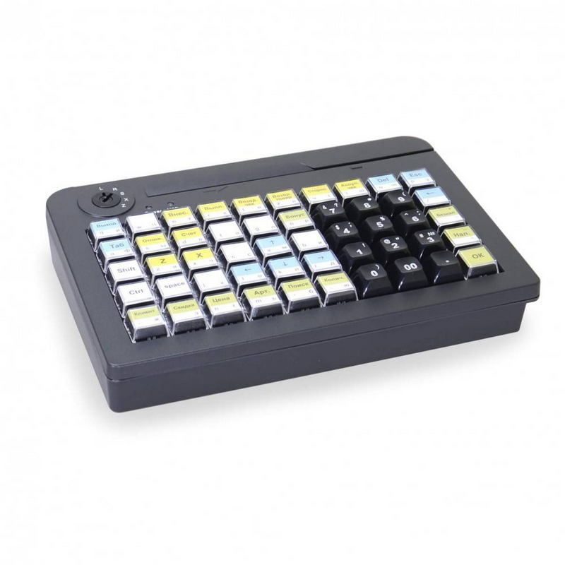 Программируемая MERTECH KB-50 USB черная c ридером