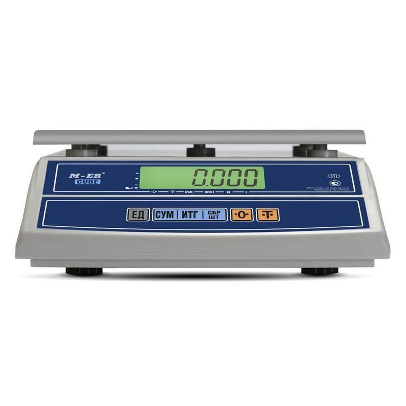 Фото Весы фасовочные MERTECH M-ER 326 AFL-6.1 "Cube" LCD (по 5 в коробке) 1