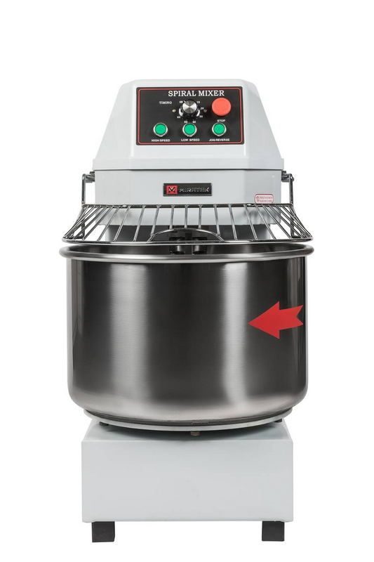 Фото Тестомес спиральный Miratex PX-60 (электромех. ПУ) Miratek 2