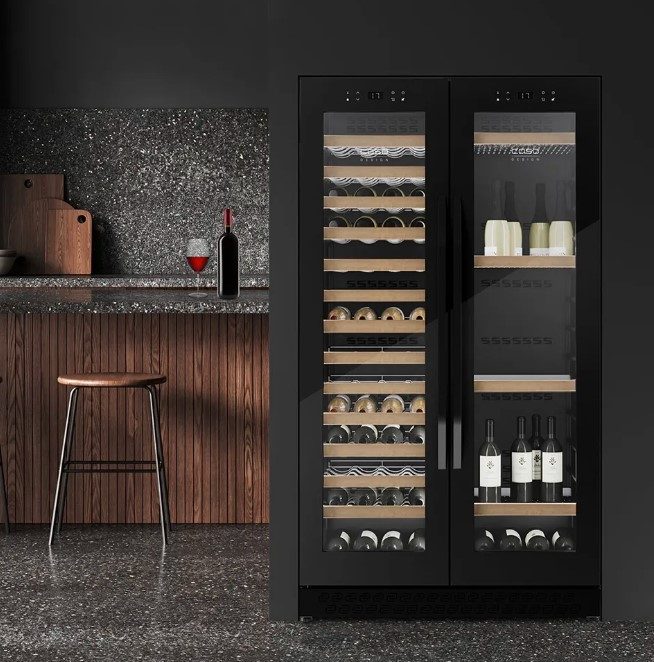 Фото Шкаф винный CASO — арт. WineChef Duo 122 Black 4