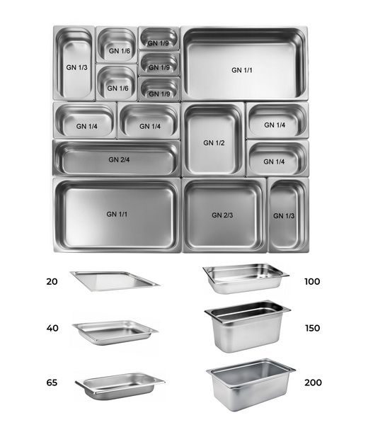Фото Гастроемкость CuisinAid GN 2/3-100 нерж.сталь 9 л (CD-823-4 /12) артикул 385913 1