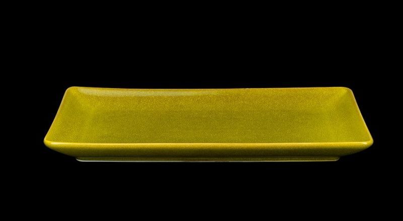 Фото Блюдо Corone Cocorita L 280 мм, B 166 мм, H 24 мм желтое — арт. фк8903 1