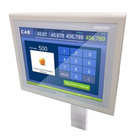 Фото Весы торговые с печатью этикеток CAS CL7000-30S 3