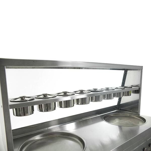 Фото Фризер для жареного мороженого Foodatlas KCB-2Y контейнеры, стол для топпингов — арт. УТ000009221 8