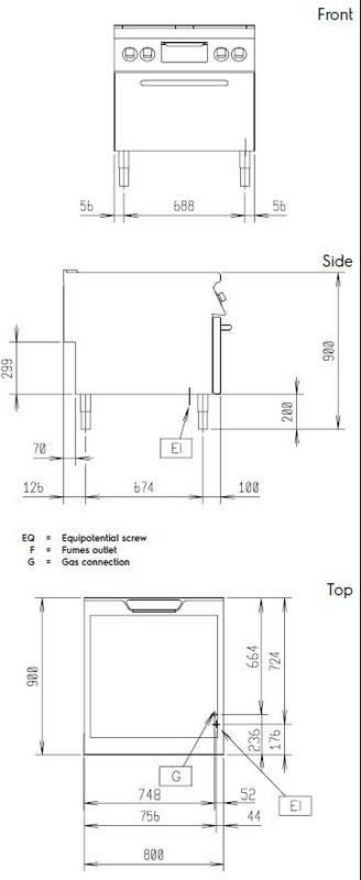 Фото Поверхность жарочная газовая ELECTROLUX E9FTGHSPG0 391052 Hessen 1