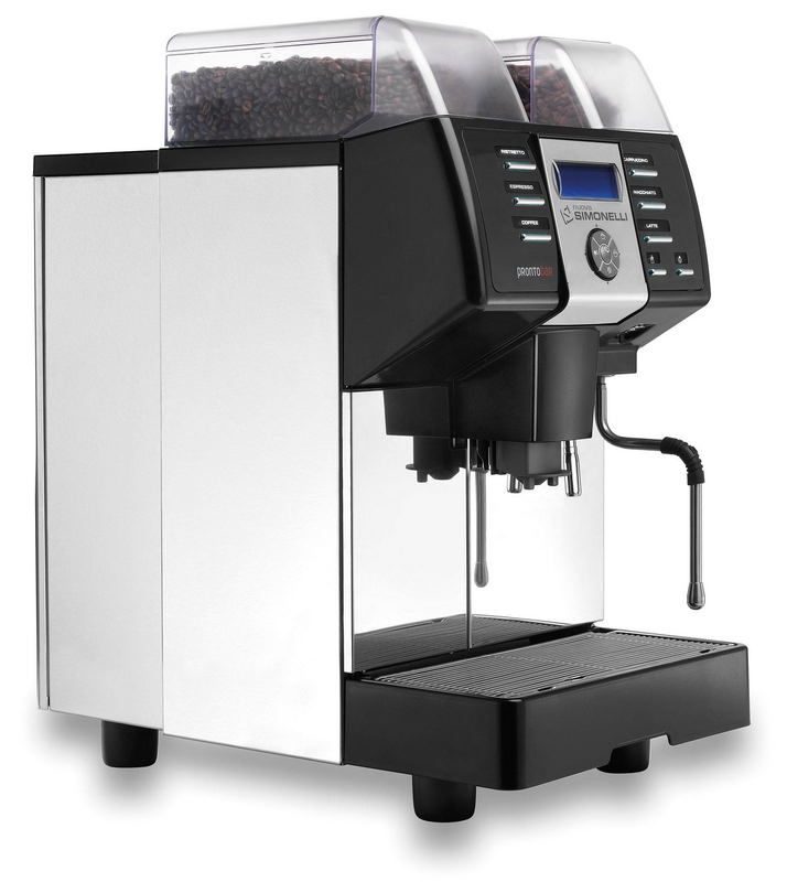 Фото Кофемашина суперавтомат Nuova Simonelli Prontobar 2 grinders AD black + Russian LCD 2