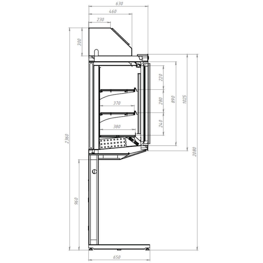 Фото Шкаф-бонета BrandFord Atlas Plug-In TOP 190 — арт. ГХ884 1