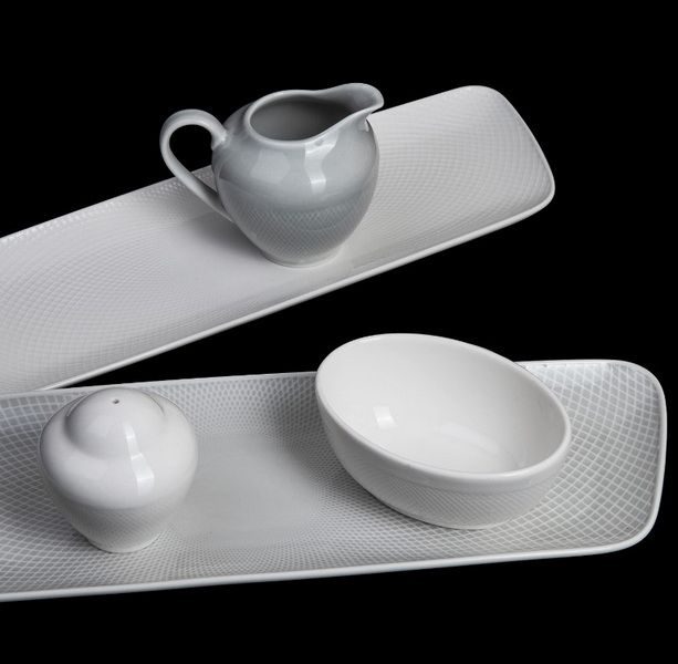 Фото Блюдо Corone Rosenthal L 300 мм, B 100 мм голубое — арт. фк9927 15