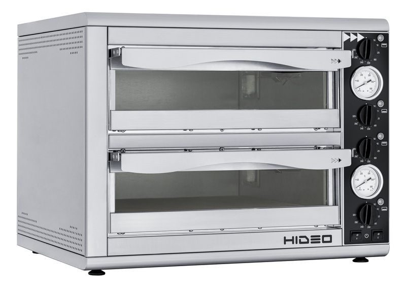 Фото Печь для пиццы Prismafood HIDEO 2/40 GLASS & LIGHT, 4 термостата — арт. 1F010745 1