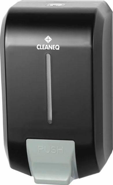 Дозатор жидкого мыла Cleaneq черный глянец, 1, 2 л