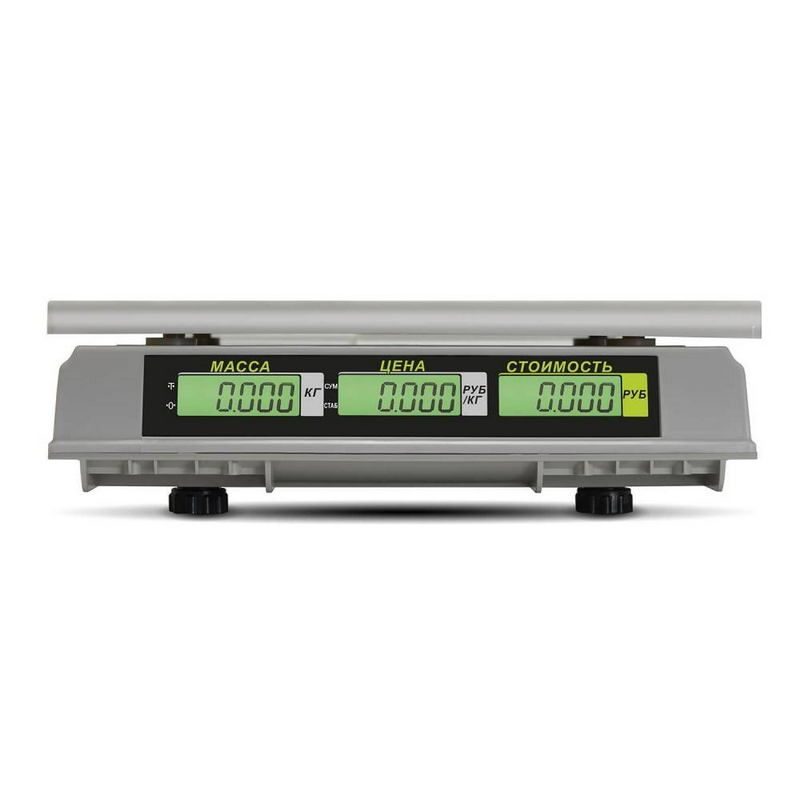 Фото Весы торговые MERTECH M-ER 326 AC-32.5 "Slim" LCD Белые (по 6 в коробке) 4