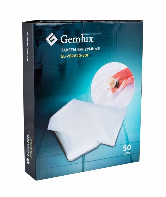 Фото Пакеты для вакуумирования Gemlux GL-VB2840-50P 2