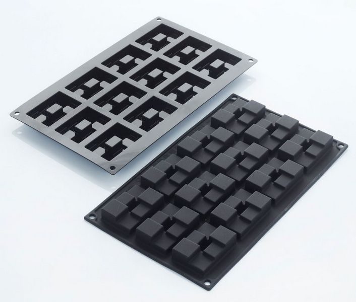 Фото Форма силиконовая Martellato Brick L 296 мм, B 176 мм (ячейка 60х40х16 мм) — арт. 30SIL602 1