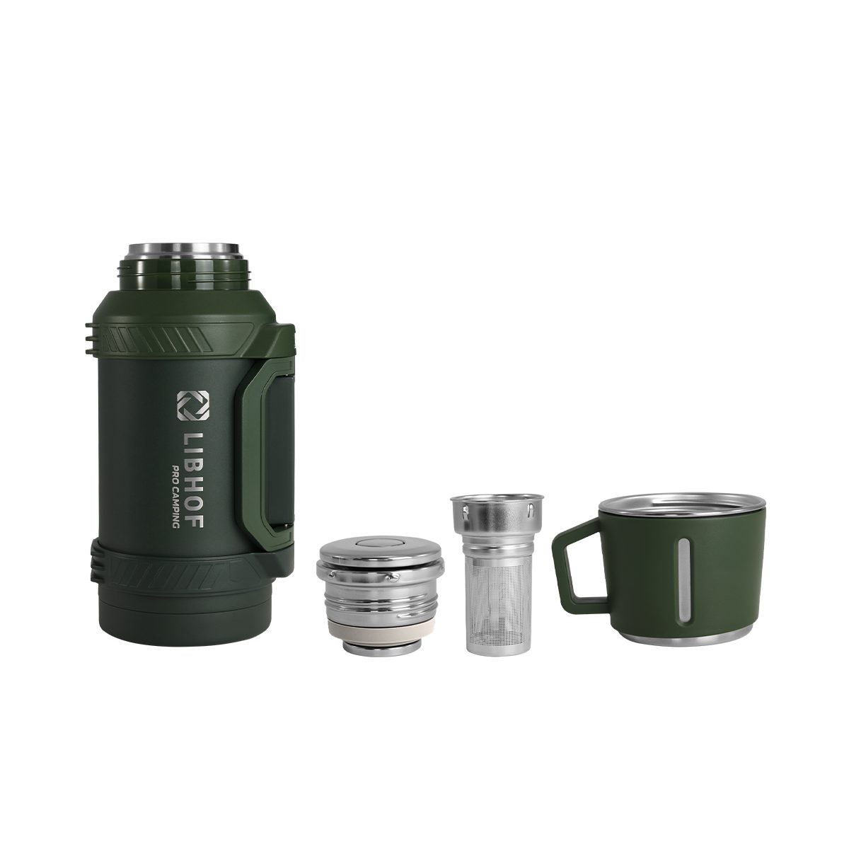 Фото Термос бытовой Libhof TC-1600 ranger olive 1,6 л — арт. libtc1600g 4