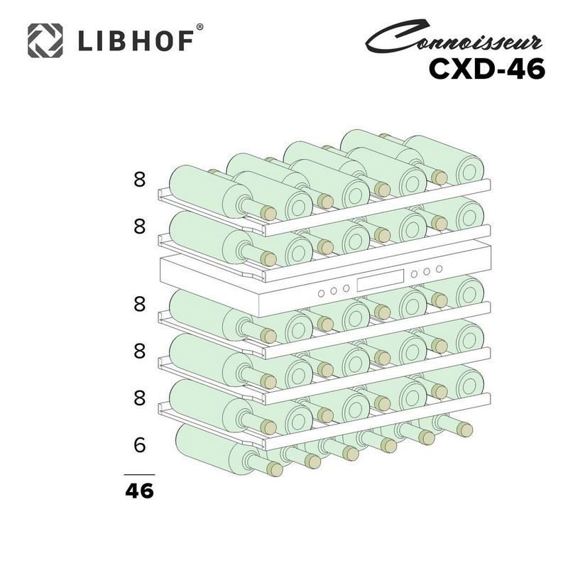 Фото Шкаф винный Libhof CXD-46 silver — арт. libcxd46s 11