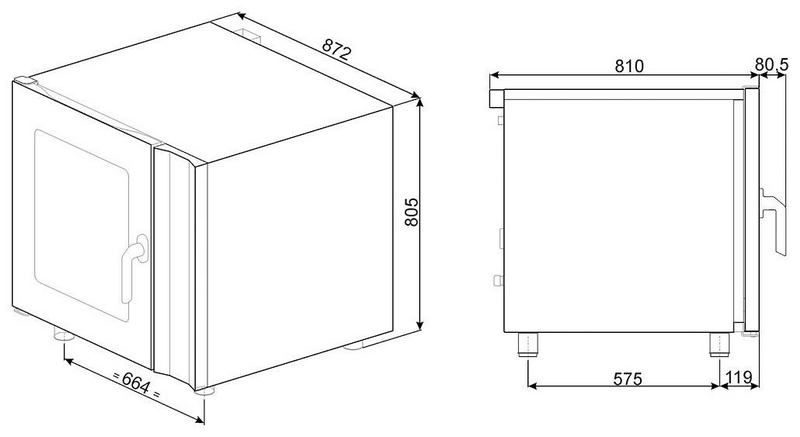 Фото Печь конвекционная электрическая SMEG Alfa 241 VE 1