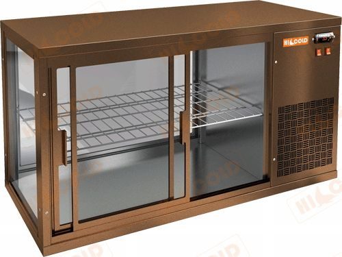 Витрина холодильная HICOLD VRL 900 R BRONZE