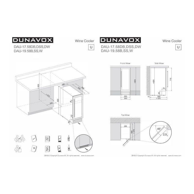 Фото Шкаф винный Dunavox DAU-17.58DW 3