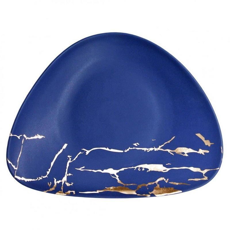 Тарелка P.L. Proff Cuisine Blue Gold L 350 мм 8/2