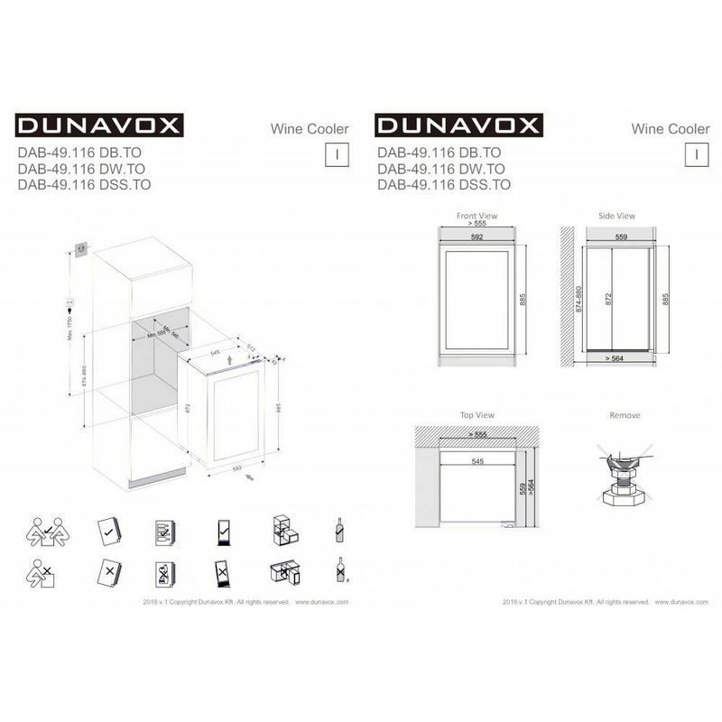 Фото Шкаф винный Dunavox DAB-49.116DW.TO 3