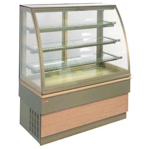 Витрина тепловая UNIS Hot 150 double glass, gold