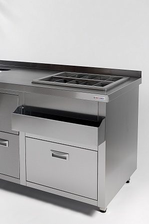Фото Барная станция RESTOINOX с ящиками и вертушкой — арт. БСЗ1-15/6-05 3