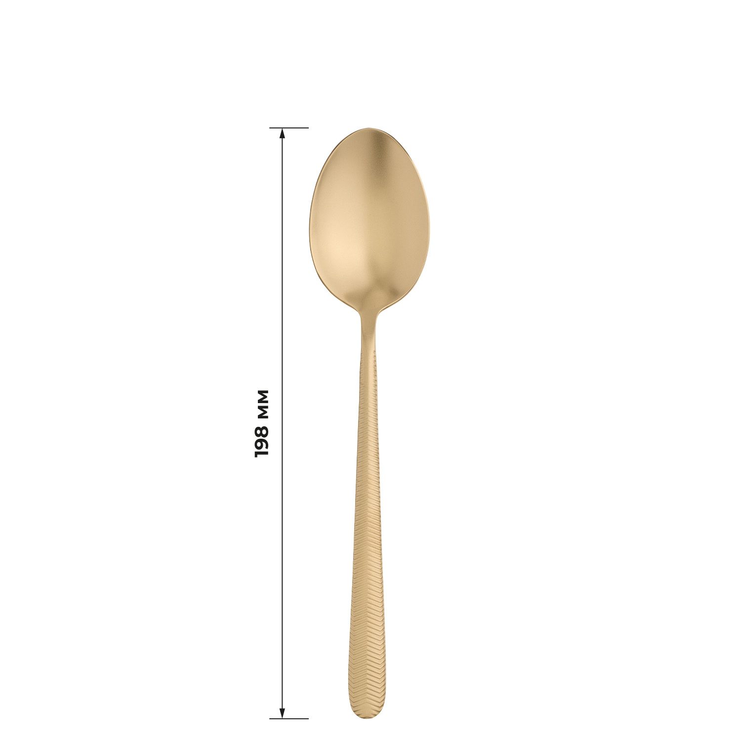 Фото Ложка столовая Bonna Illusion Mat Gold L 198 мм — арт. 1325ILUO1MGD 4