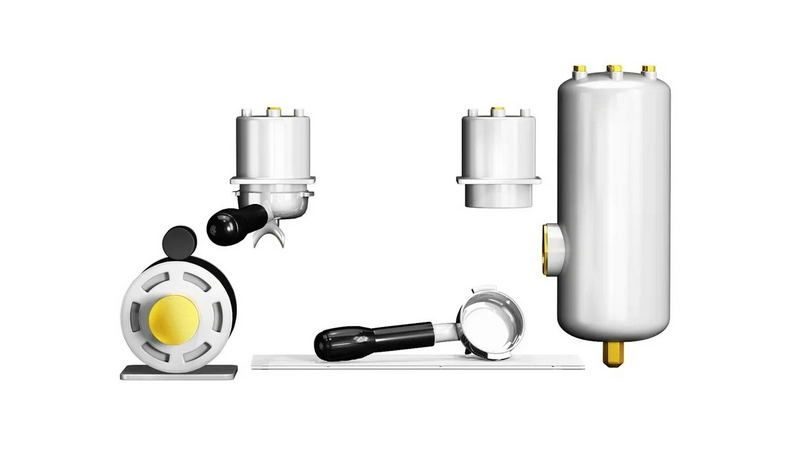 Фото Кофемашина рожковая автоматическая Manifesta Professionale high groups 220V white — арт. MPGRV2mw 4