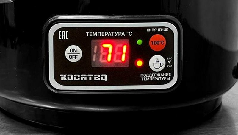 Фото Кипятильник Kocateq заливной объемом 12л с цифровым термостатом с черным матовым — арт. WB12E black 1