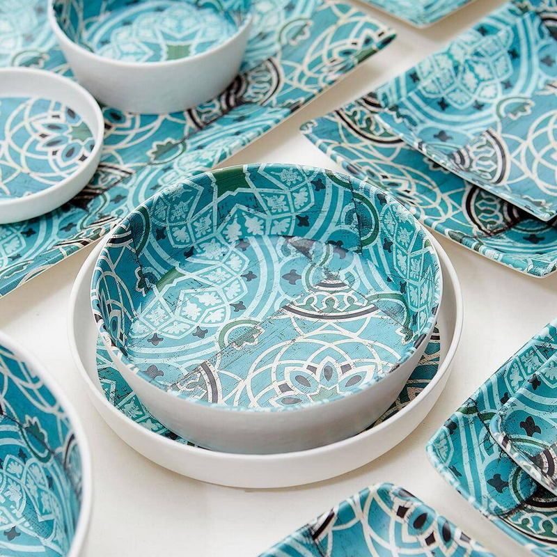 Фото Соусник P.L. Proff Cuisine Damask Blue 175 мл, D 123 мм, H 26 мм — арт. JW35105-TAI 2