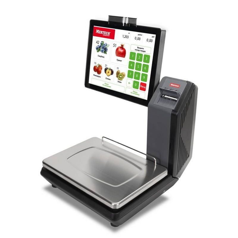 Весы торговые с печатью MERTECH M-ER 725PM-15, 2