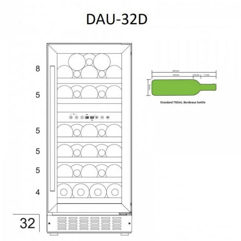 Фото Шкаф винный Dunavox DAU-32.78DW 3