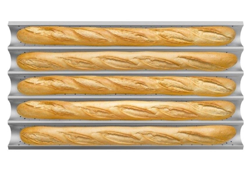 Фото Противень для багетов UNOX FORO BAGUETTE алюминий, перф. — арт. TG445 1