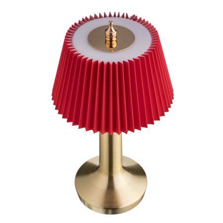 Фото Светильник настольный MGline LED PINE D 135 мм, H 265 мм, красный 1