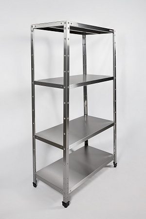 Фото Стеллаж прямой сплошной RESTOINOX — арт. СТП-10/4-ЭН 2