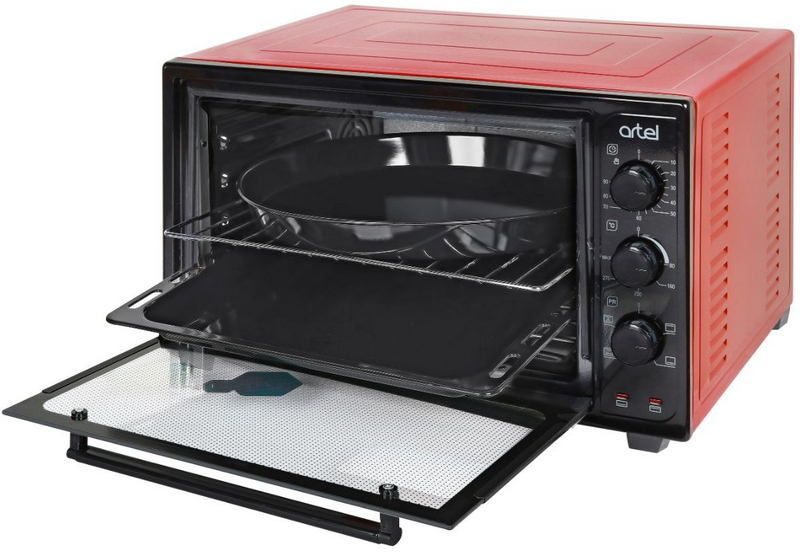 Фото Мини-печь ARTEL черный-красный MEMAK — арт. MD-3614 1