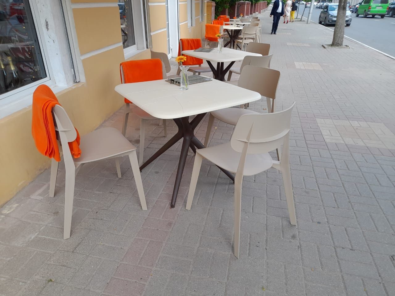Фото Стол Sheffilton SHT-TU30/TT30 83/83 бежевый/коричневый 9