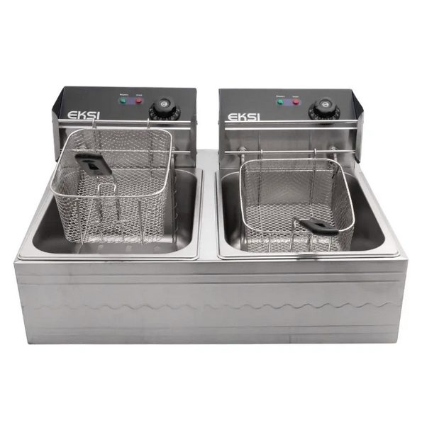 Фритюрница электрическая 6 + 6L Electric Fryer