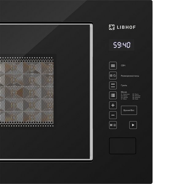 Фото Печь микроволновая встраиваемая Libhof MOS-3225 black — арт. libmos3225b 2