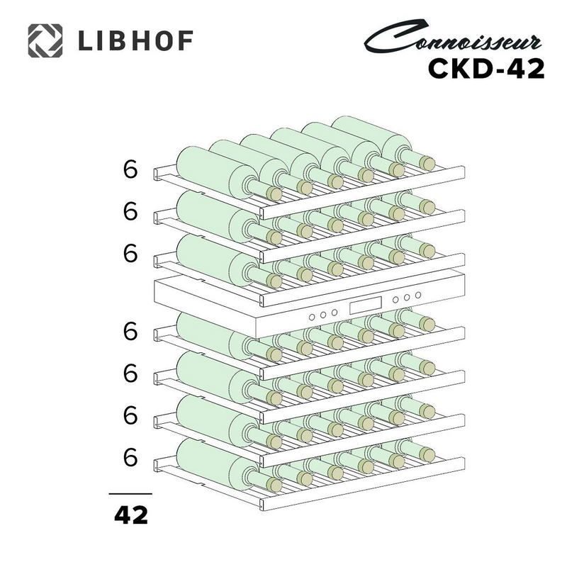 Фото Шкаф винный Libhof CKD-42 silver — арт. libckd42s 11